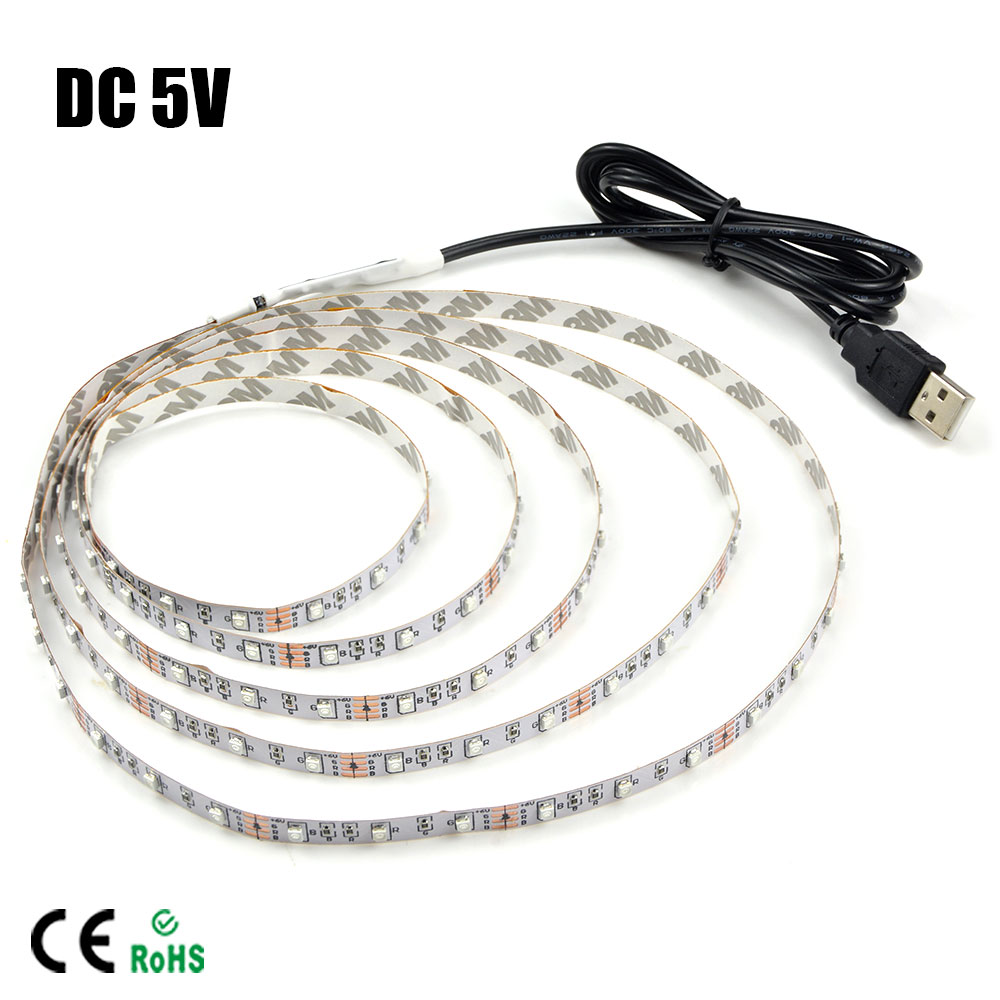 5V 1 / USB LED Ʈ SMD 3528  RGB ..